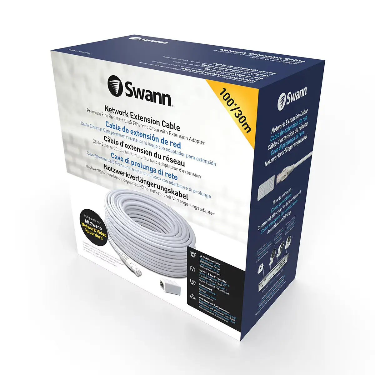 30M/100Ft Network Extension Cable, SWNHD-30MCAT5E-GL